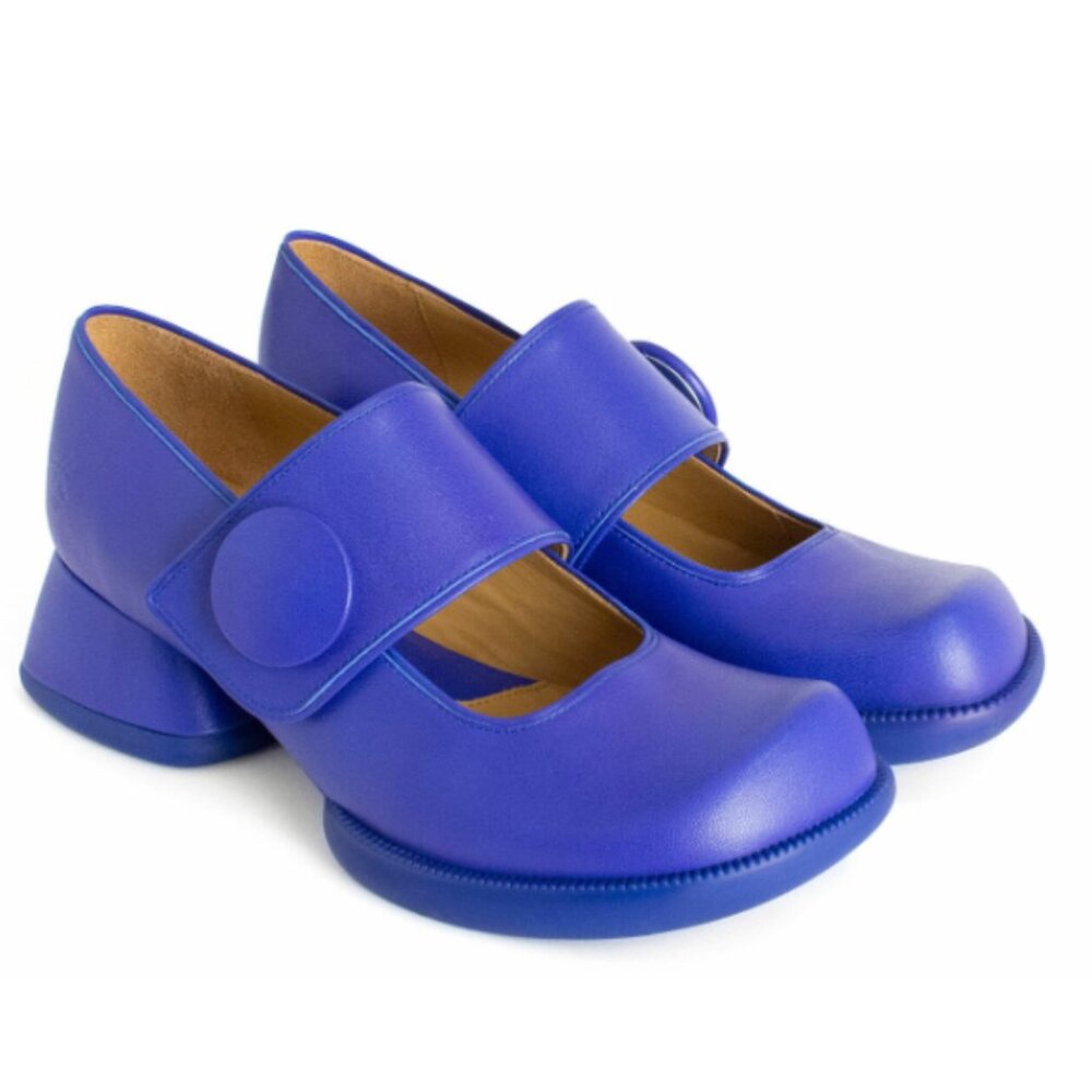 John Fluevog Thrillvog Blue Tippi Mary Janes